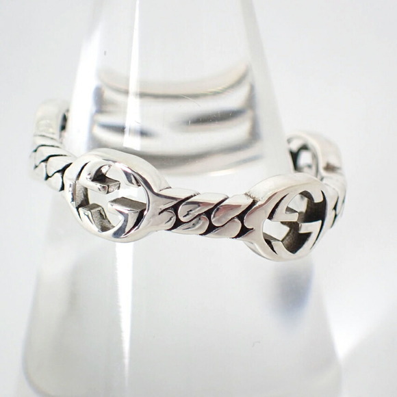 GUCCI 925 Interlocking G Ring, size 13 - Picture 2 of 9